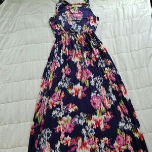 Floral cotton maxi dress